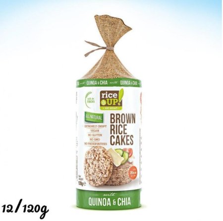 رايز كيك مع حبوب الشيا والكينوا بدون جلوتين